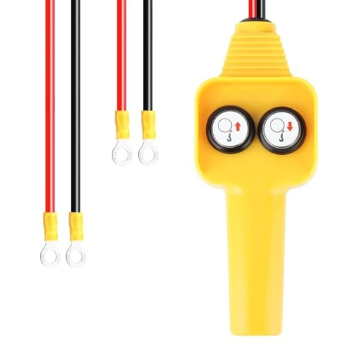 Winch Hand Control Assembly, Yellow Crane Push Button Switch, for 1500lbs to