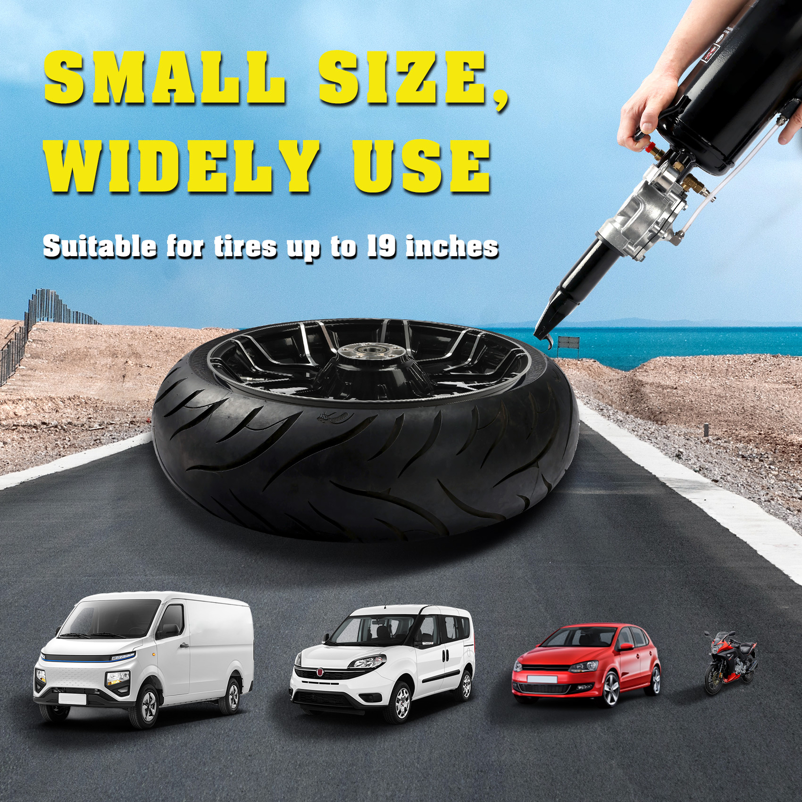 8L 2.1Gal Handheld Tire Bead Seater Air Blaster Tool Trigger Seating Inflator