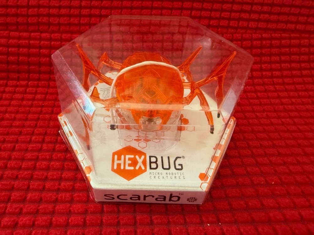 HEXBUG Scarab Orange Micro Robotic Creature NEW Sealed Hex