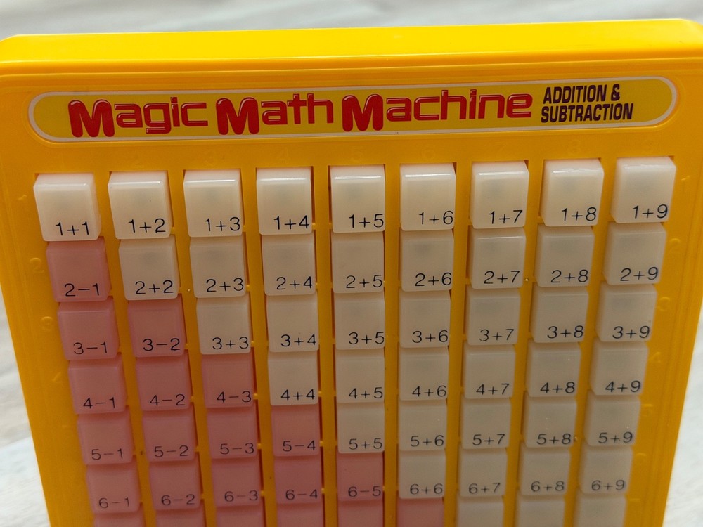 Vintage Magic Math Machine Bundle Addition Subtraction Multiplication Toy