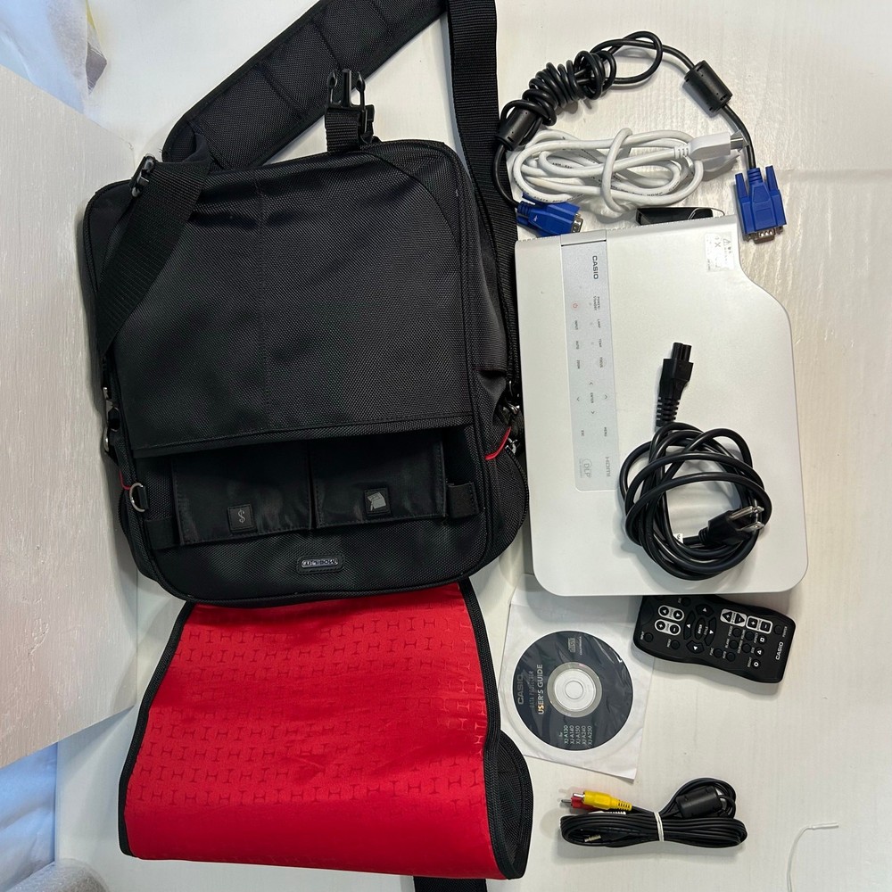 Casio Projector Tested HDMI VGA w Speaker Remote CD