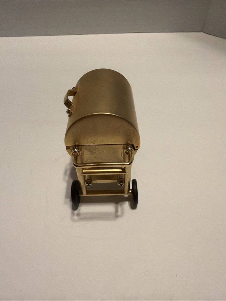 Breeze Collection Mini Gold BBQ Clock Quartz Untested *Nice*