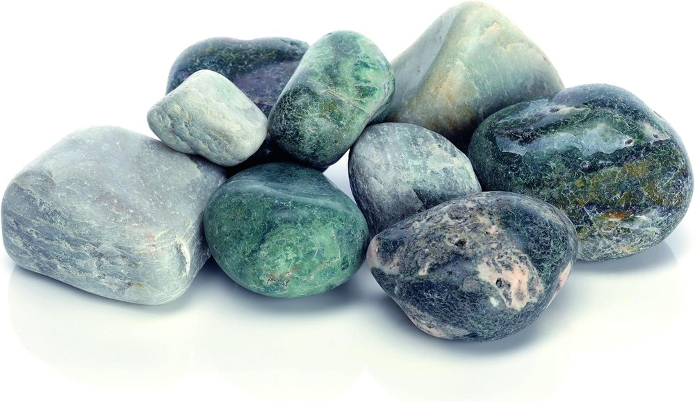 Marble Pebble Set, Solid Aquarium Decorations, Green