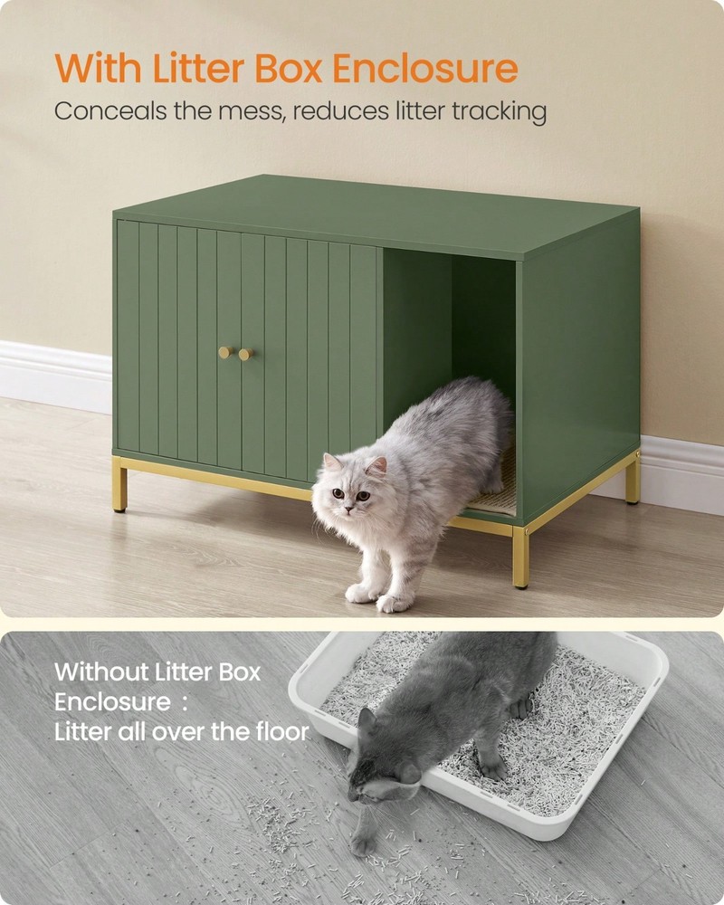 Feandrea Cat Litter Box Enclosure Table