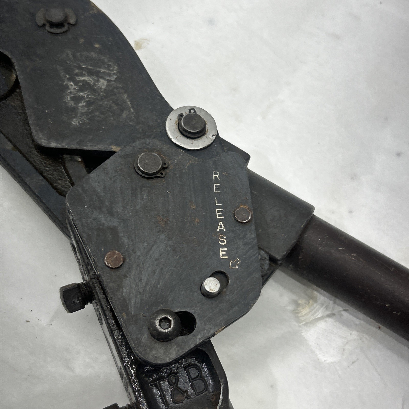 thomas and betts crimper. Ratcheting Crimper Tbm5 W/ Dies. Compression Crimper