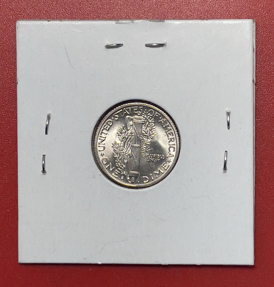 1941 S Mercury Silver Dime, Gem Uncirculated.