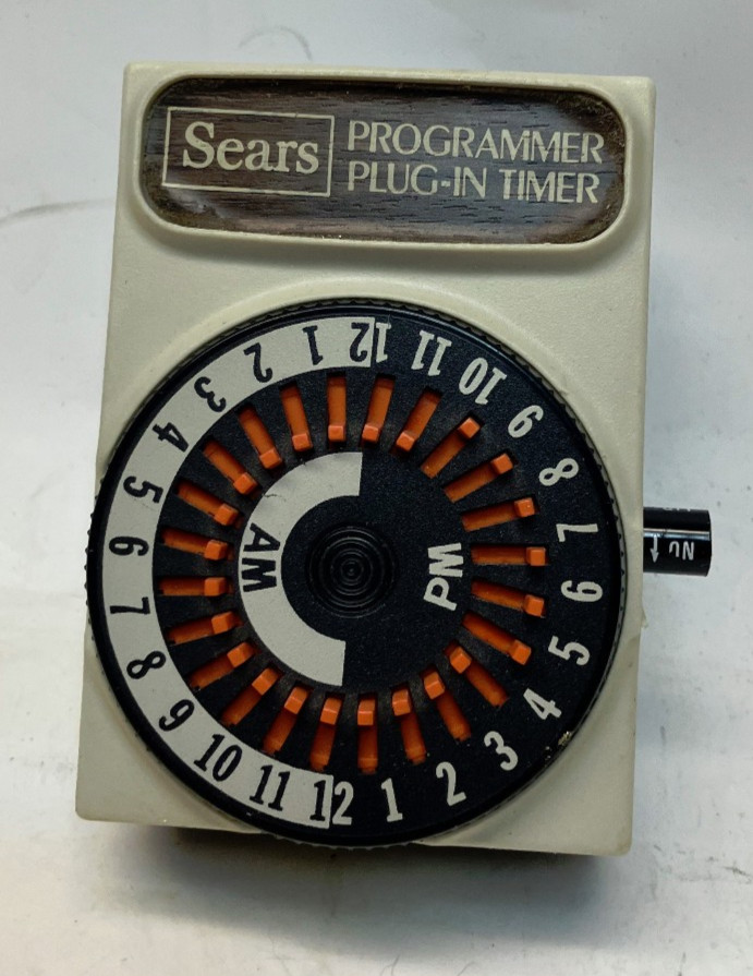 Vintage Sears Programmer Plug In Timer W/ Box free shipping