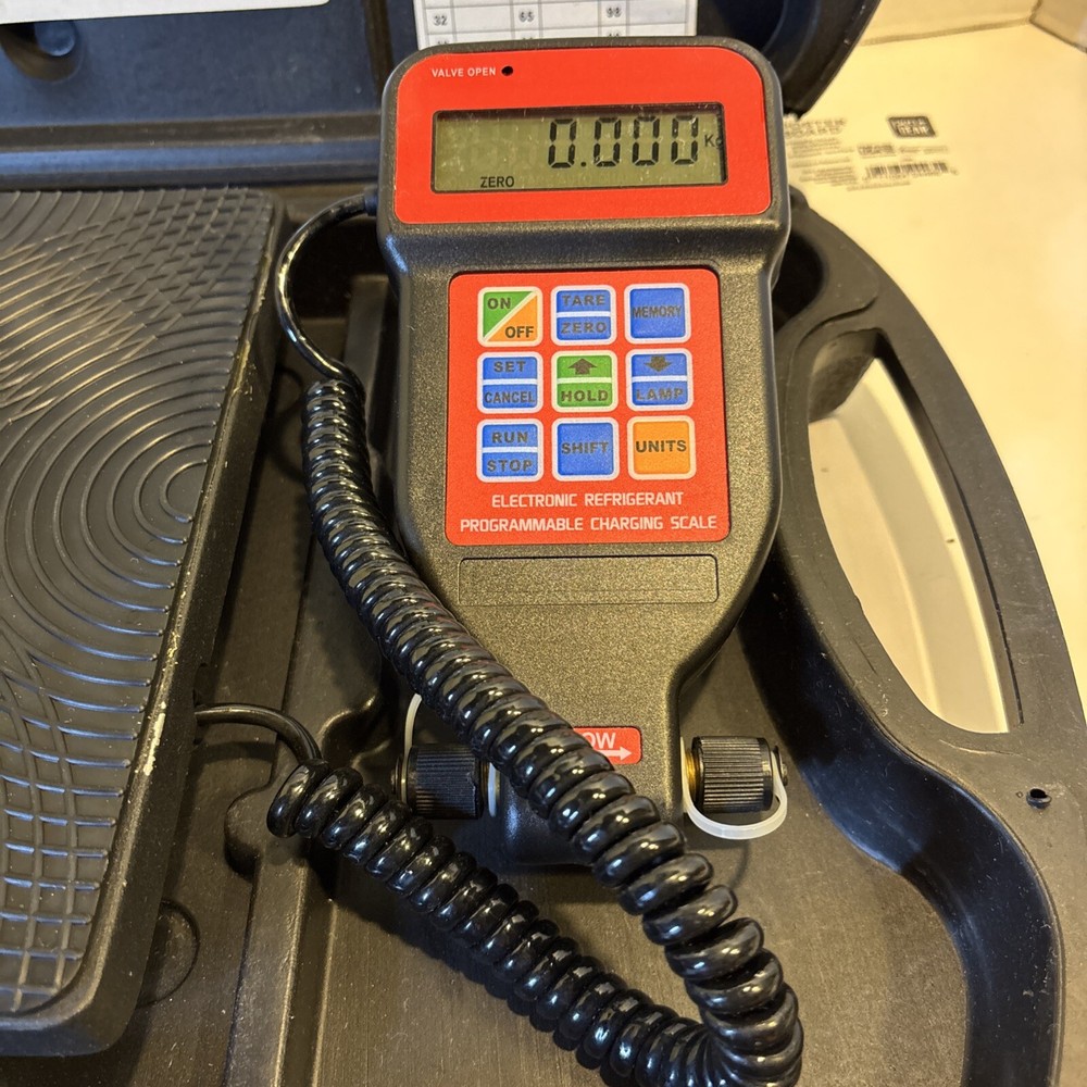 ZORO 5PWF7 ELECTRONIC REFRIGERANT SCALE PROGRAMMABLE