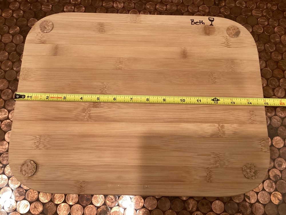 Large Cork Trivet (rectangle) bamboo base, From Wine Corks (plus, see below)
