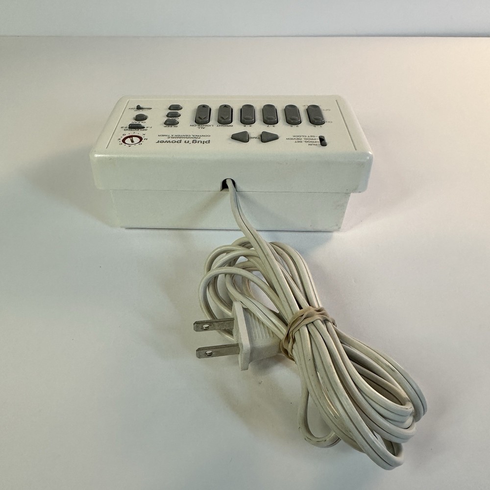 RadioShack Plug N Power Control Center Timer Battery Sentinel Tested Working