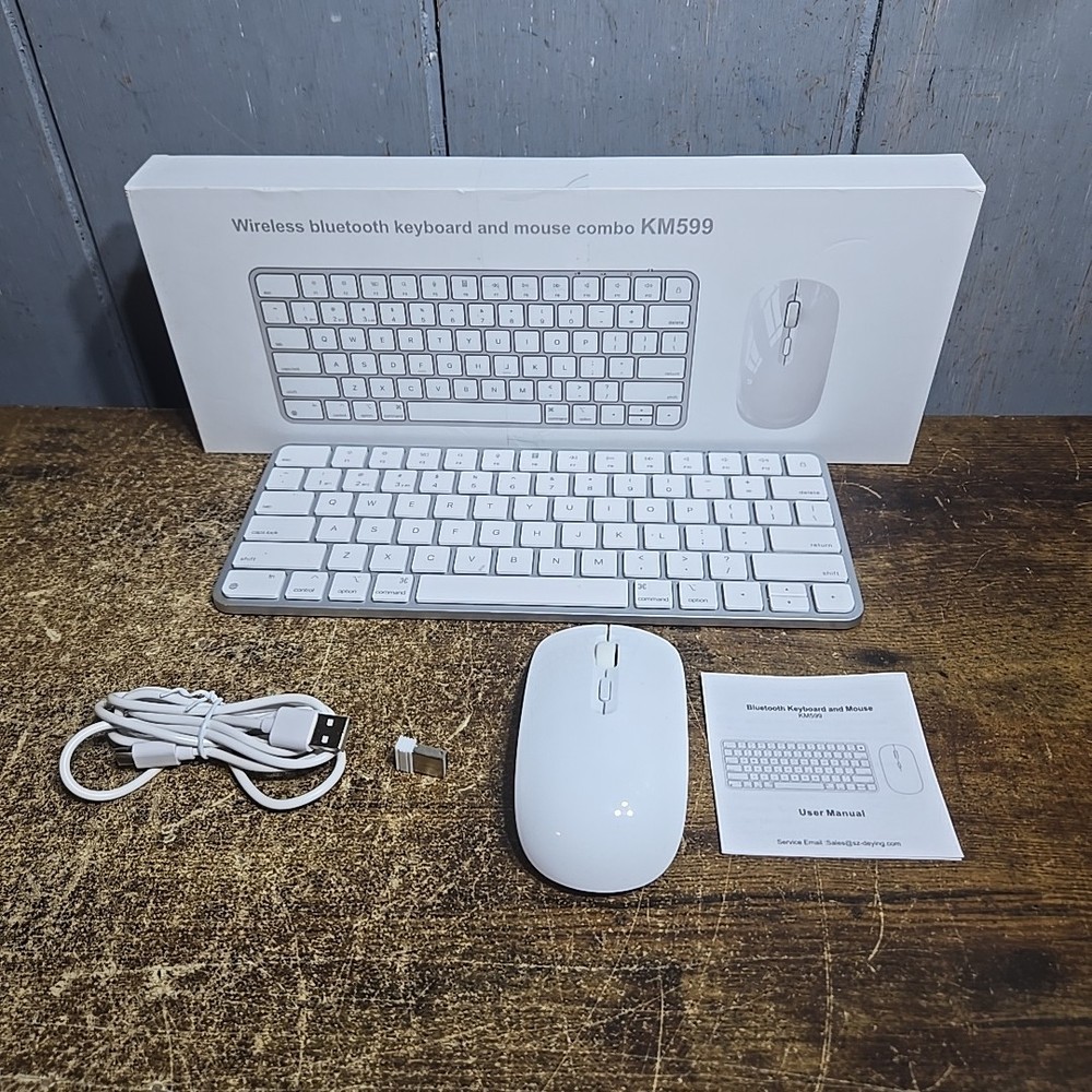 Bluetooth Keyboard and Mouse for Mac, Rechargeable, Mini Size, Ultra Slim,