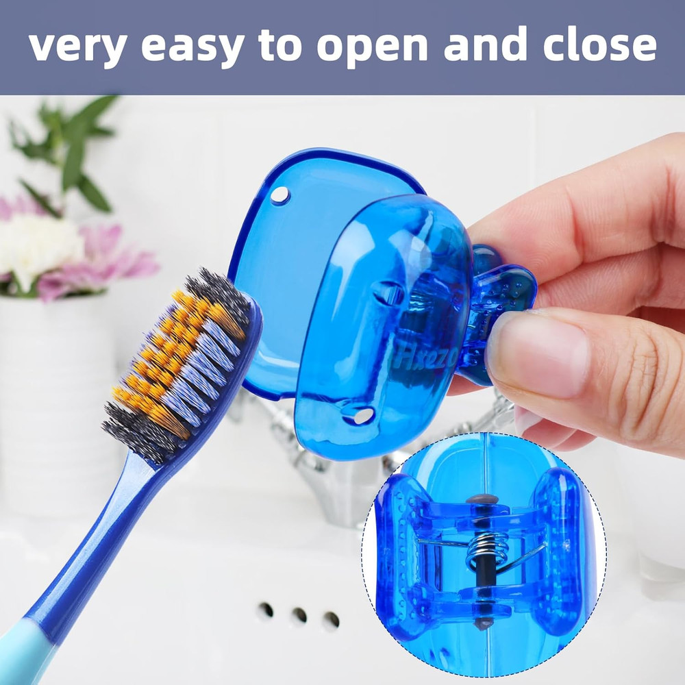 4 Pack Toothbrush Head Covers Toothbrush Protector Cap Brush Pod Case Protectiv