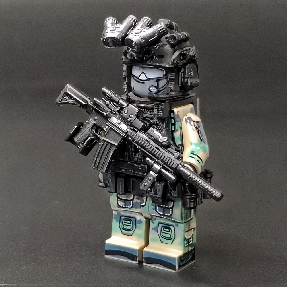 Navy SEALs Tactical Squad, 3D Printed Weapons for Small Block Figures, Custom