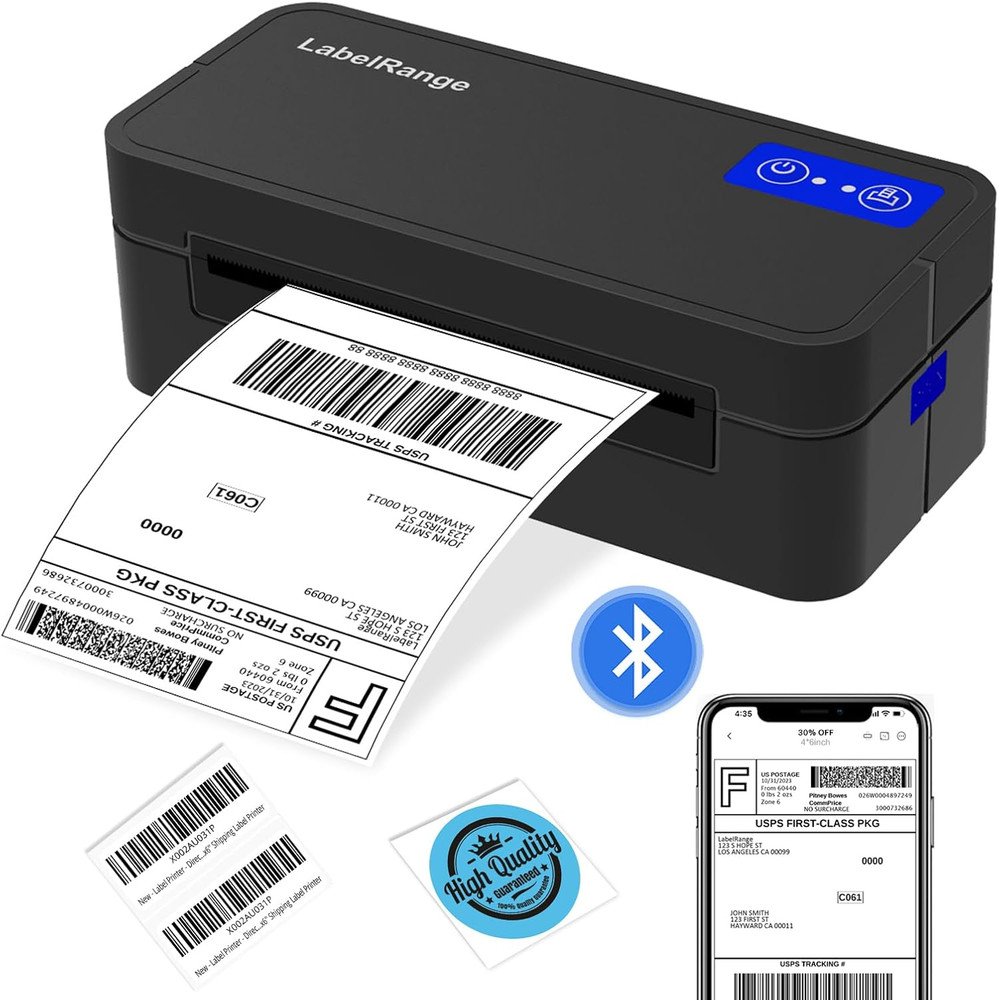 Bluetooth Thermal Label Printer LabelRange RD560 for Mac,Windows,Iphone,Android