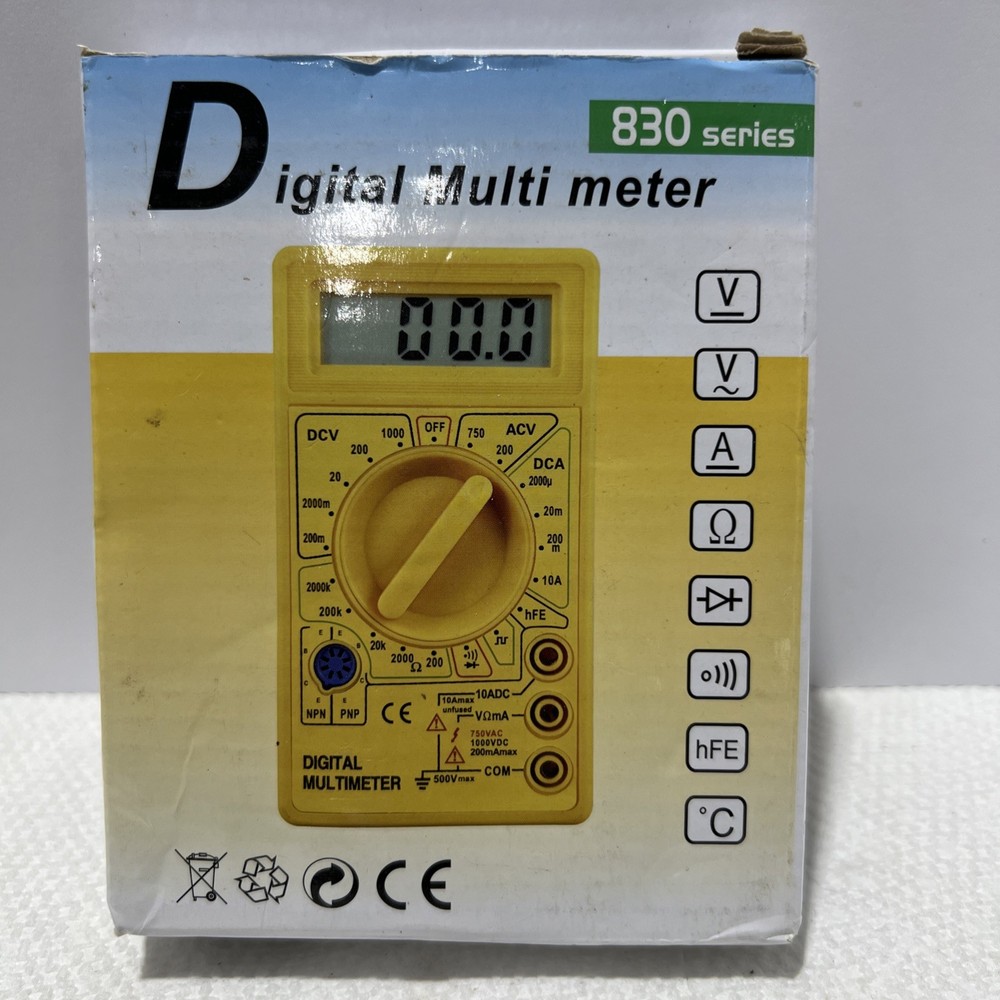 830 Digital Multi Meter Tester Color Yellow B2