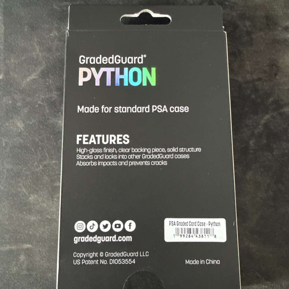 GradedGuard PSA Graded Card Case Guard Protector PYTHON Limited Edition