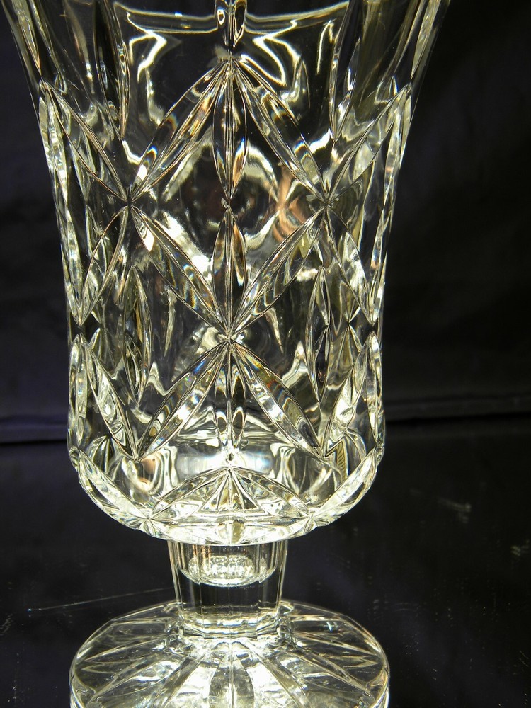 Lead Crystal Pedestal Vase