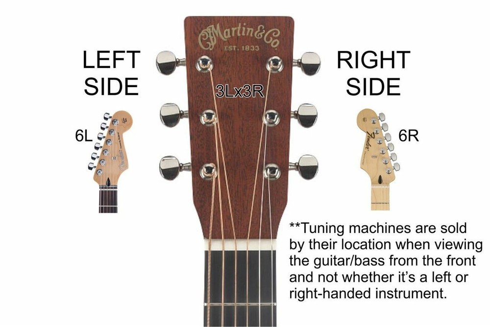 GOTOH SG381-07 Tuning Machine w/ Small Knobs - Pre-Configured Sets