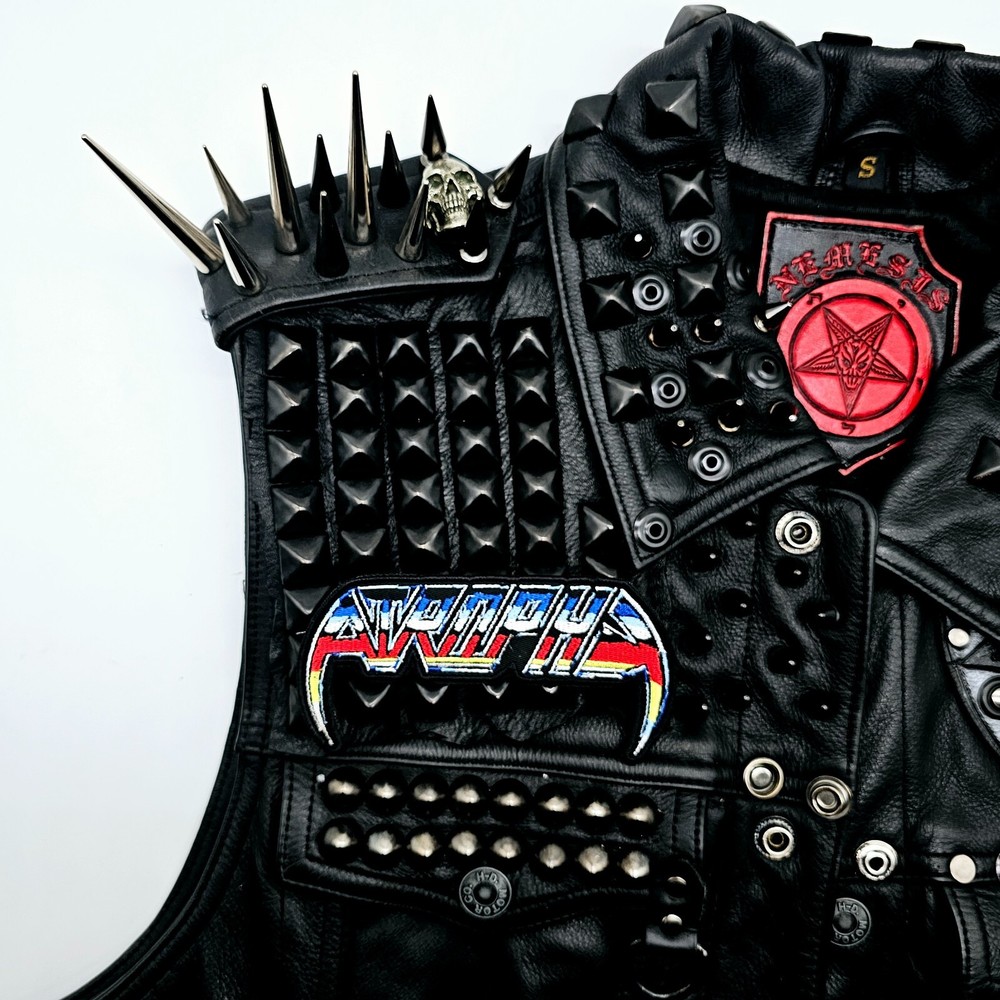 ATROPHY (shaped border) LOGO EMBROIDERED PATCH