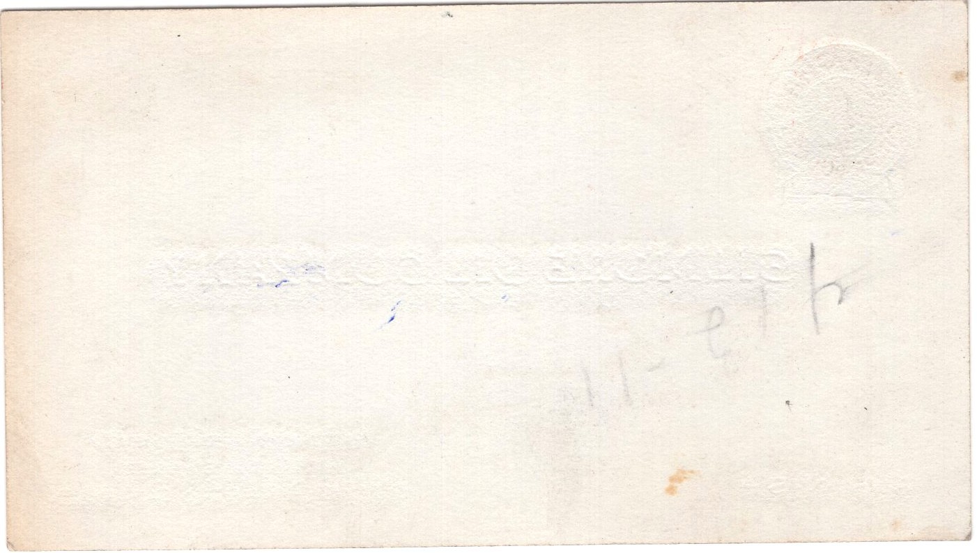 Vintage GILMORE OIL COMPANY California BUSINESS CARD San Bernardino California