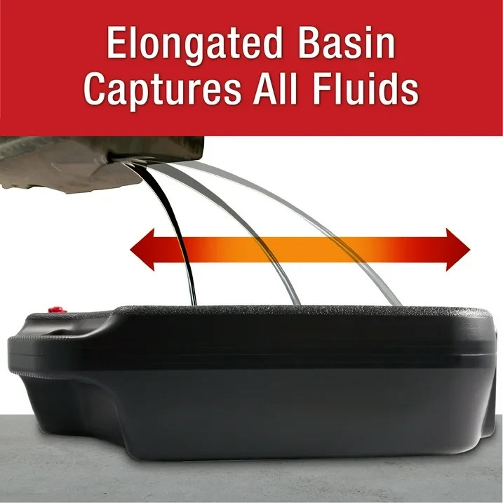 Oil Change Drain Container 16 Quart Large Pan leak-proof High Capacity Car Auto
