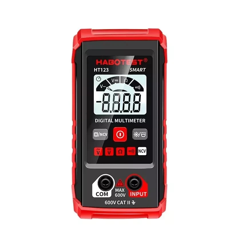 Digital Multimeter Voltmeter AC DC Volt Meter Ohmmeter Auto Range Tester w/Light