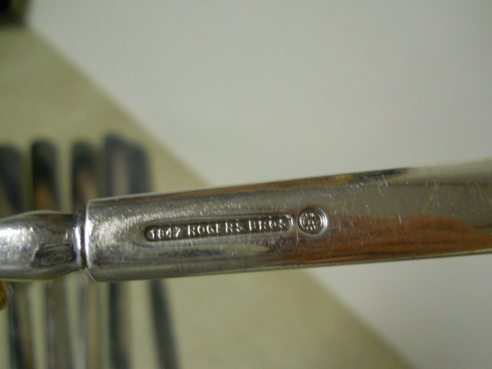 12 Pcs. 1847 ROGERS BROS. Silver Plate Flatware Blunt Plain Pattern Replacement