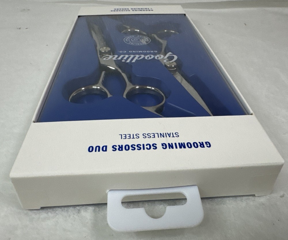 GOODLINE GROOMING SCISSORS DUO THINNING SHEARS BOXED