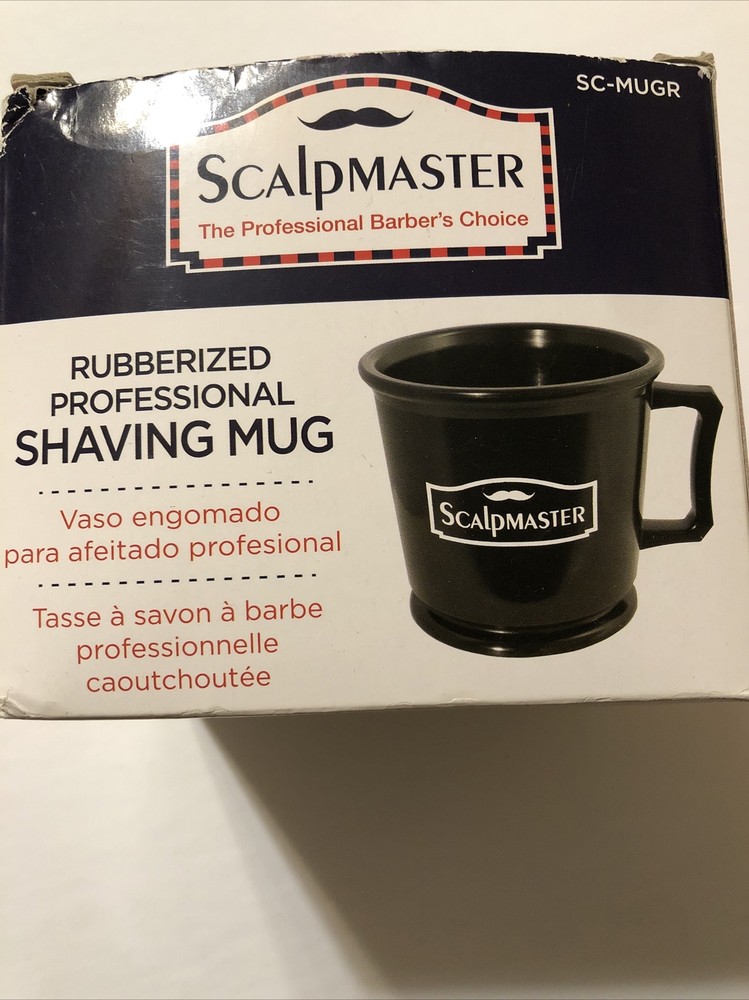 Burmax Scalpmaster Rubberized Professional Shaving Mug