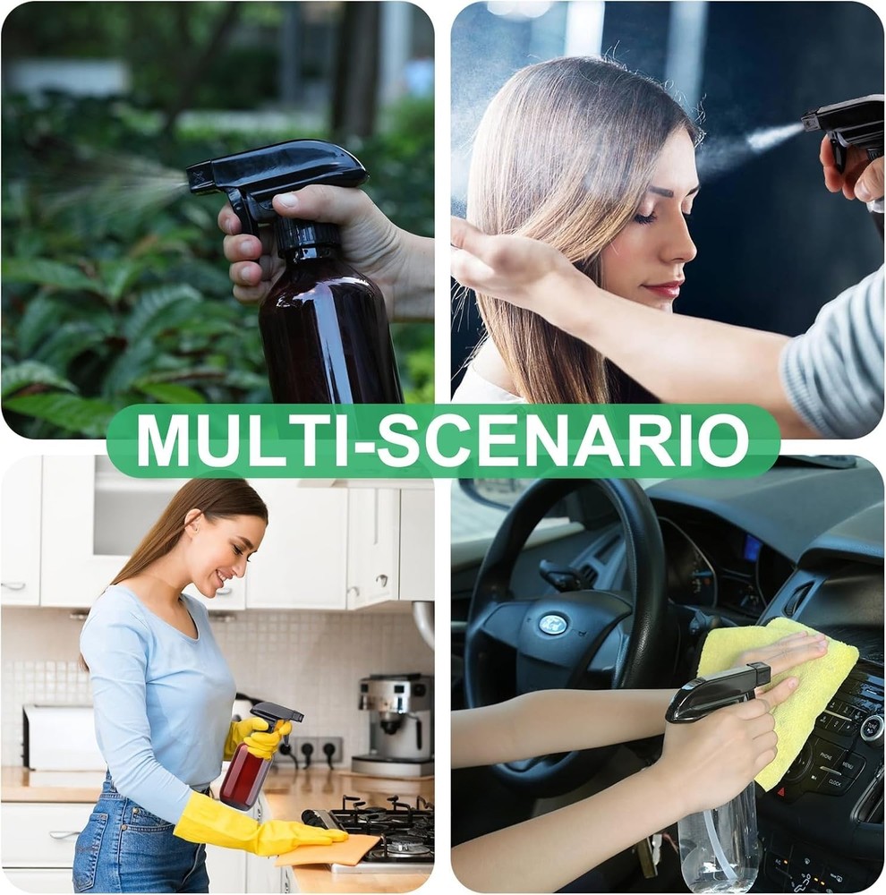 Spray Bottles 10oz/300ml Plastic Spray Bottle Empty Refillable Container with...