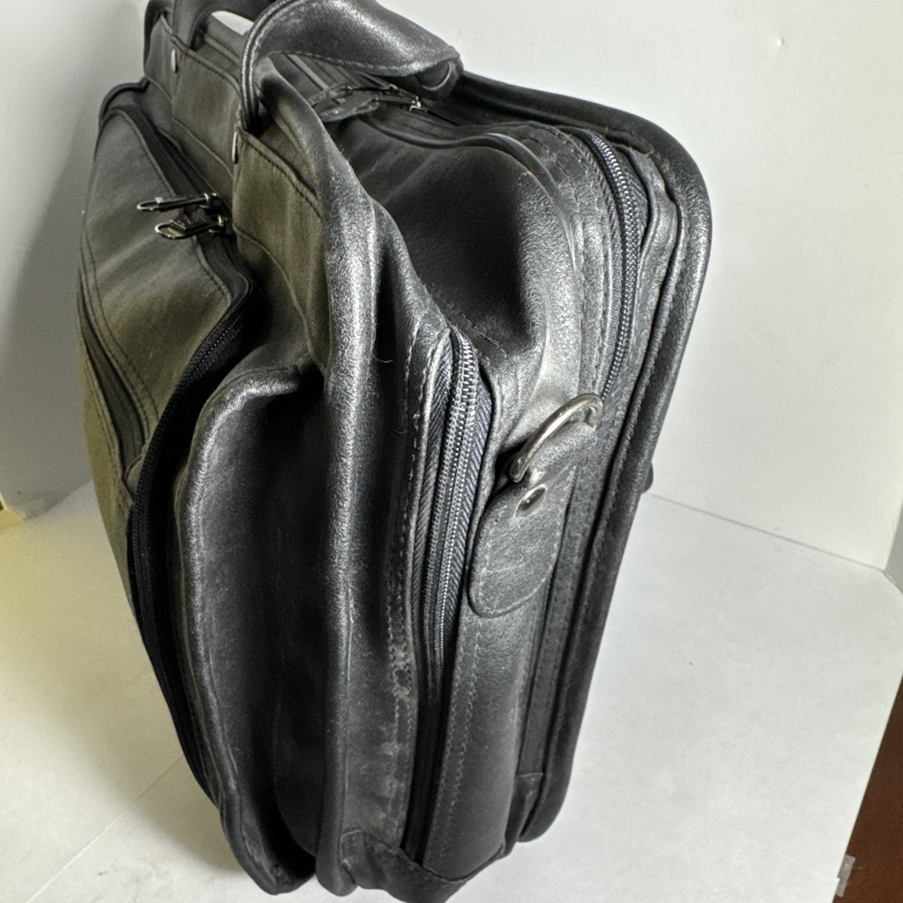 microsoft tote carry on sql server as shown very rare htf leather