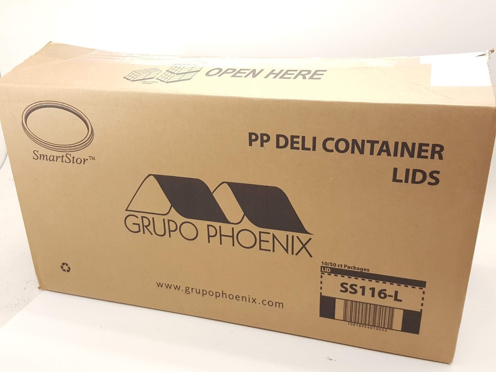 Deli Container Lids BOX Grupo Phoenix Bulk 500