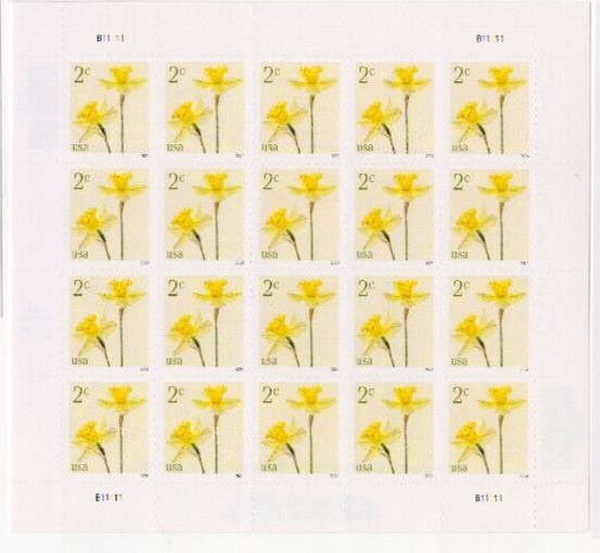 USPS Flowers Daffodils Sheet of 20 Stamps - MNH In stock (5898)