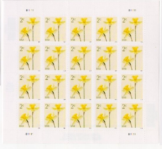 USPS Flowers Daffodils Sheet of 20 Stamps - MNH In stock (5898)
