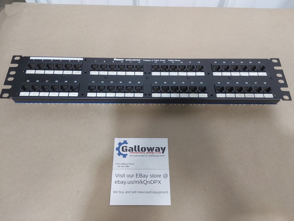 Panduit Data Patch CAT5 Patch Panel T568A
