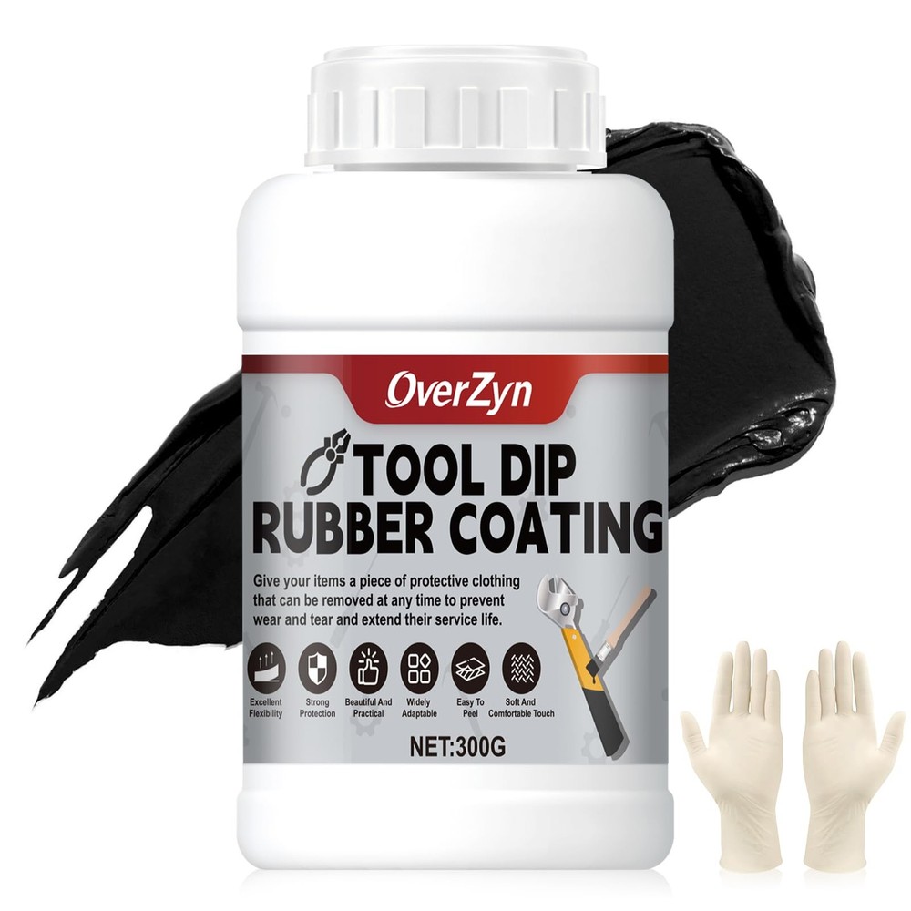 10.5oz Rubber Dip for Tools, Tool Dip Rubber Coating, Tool Handle Dip Coating...