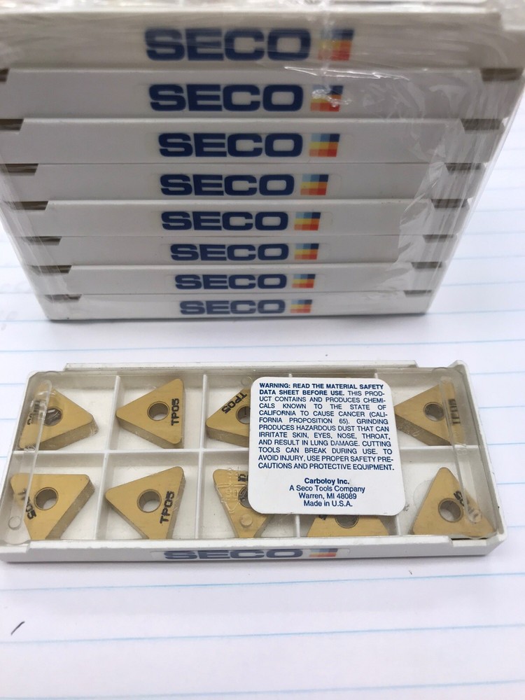 10 Pcs. TNMA333 TP05 SECO INSERT. (loc C19)