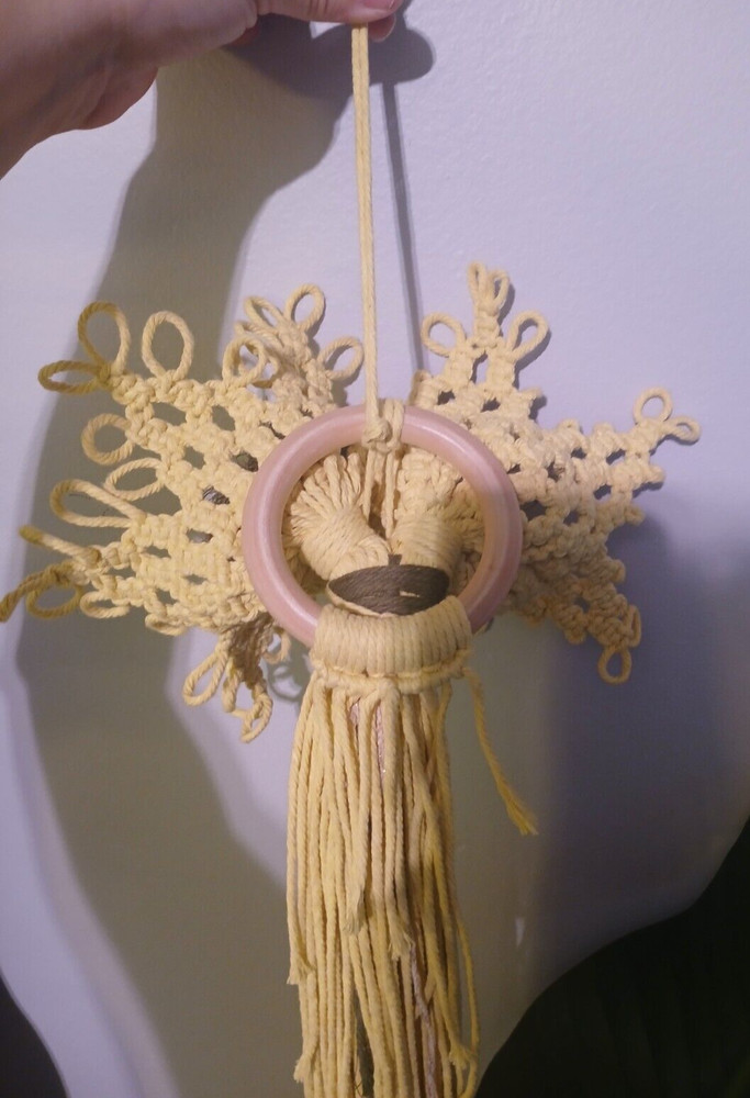 Macrame Yellow Flowers