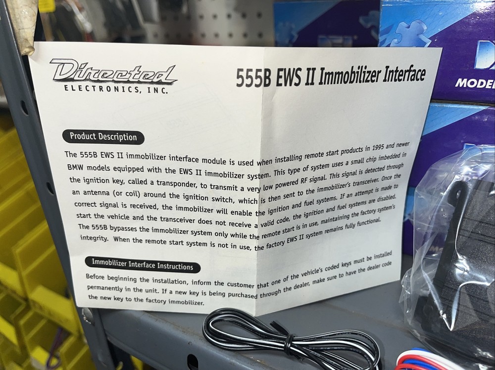 NEW Directed DEI 555B EWS II Immobilizer Interface Bypass Module
