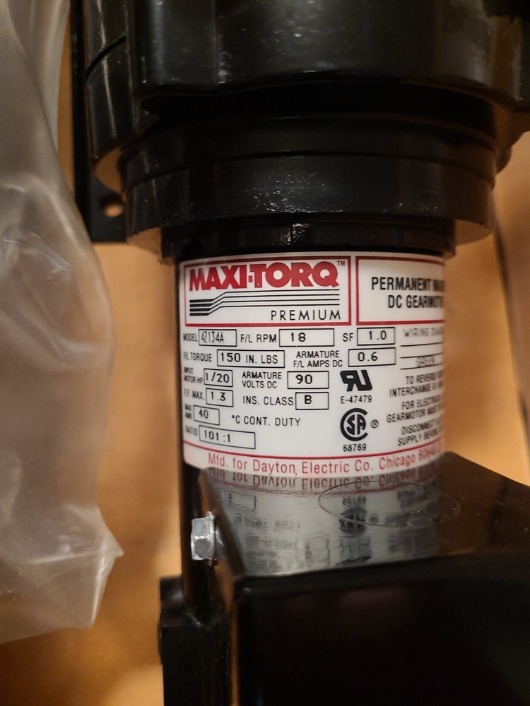 MAXI-TORQ 4Z134A DC GEARMOTOR