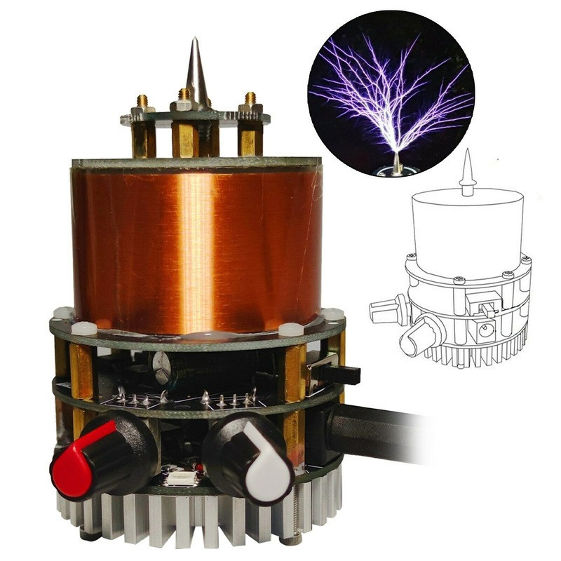 SSTC Mini Tesla Coil Double Class-E Solid State Tesla Artificial Lightning NEW