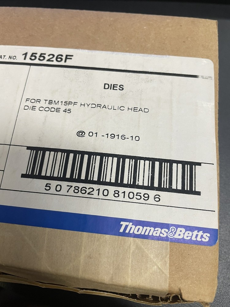 Thomas And Betts 15526F Hex Die