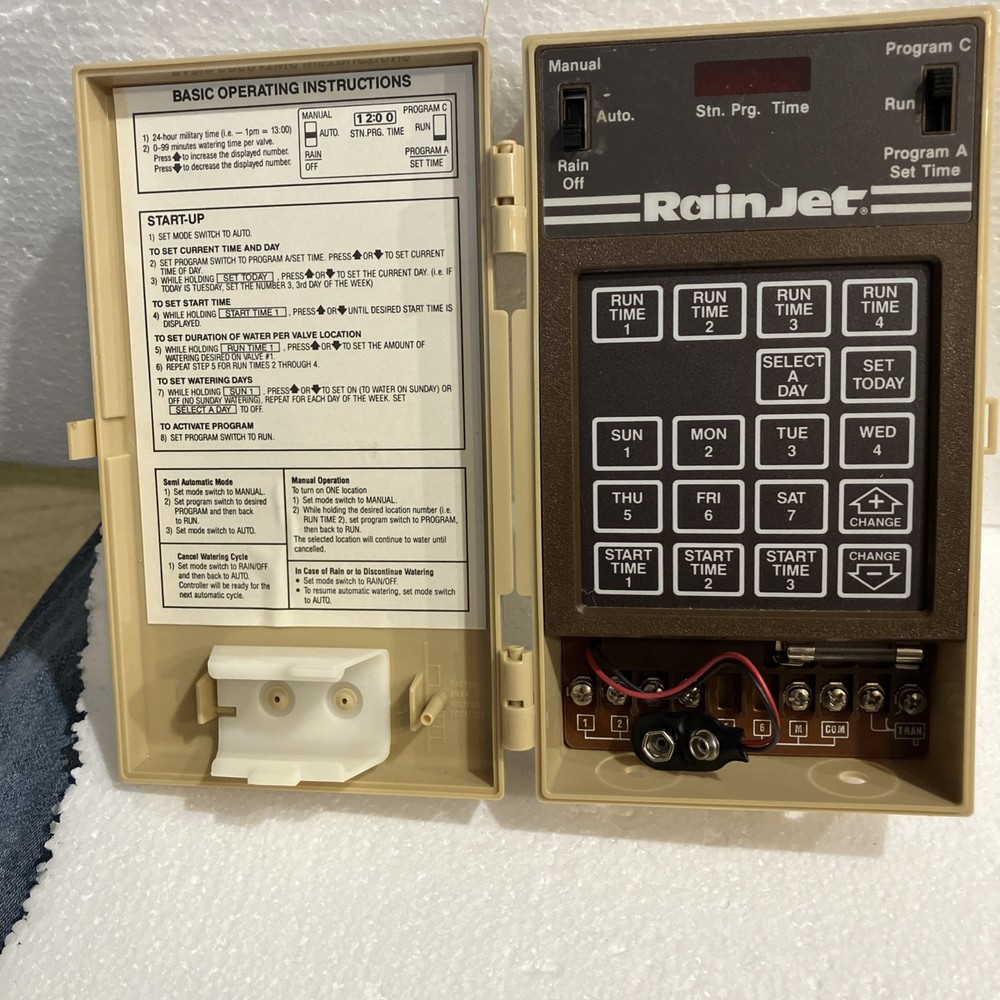 Rainer RJC-44 Sprinkler Controller With Six Stations In Mint Condition