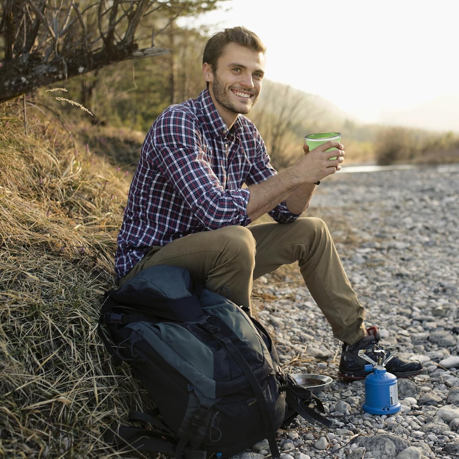 2 Pcs Collapsible Cups, Silicone 180+180, Grey&Green