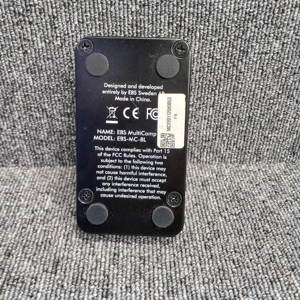 EBS EBS-MC-BL MultiComp Blue Label Bass Compressor Pedal Multi Tested TMB02 1.0