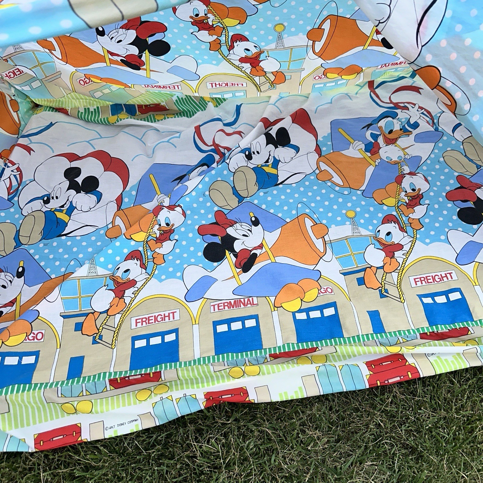 Vtg 80s Disney Hide N And Sleep Bed Tent Mickey Mouse Donald Duck Complete