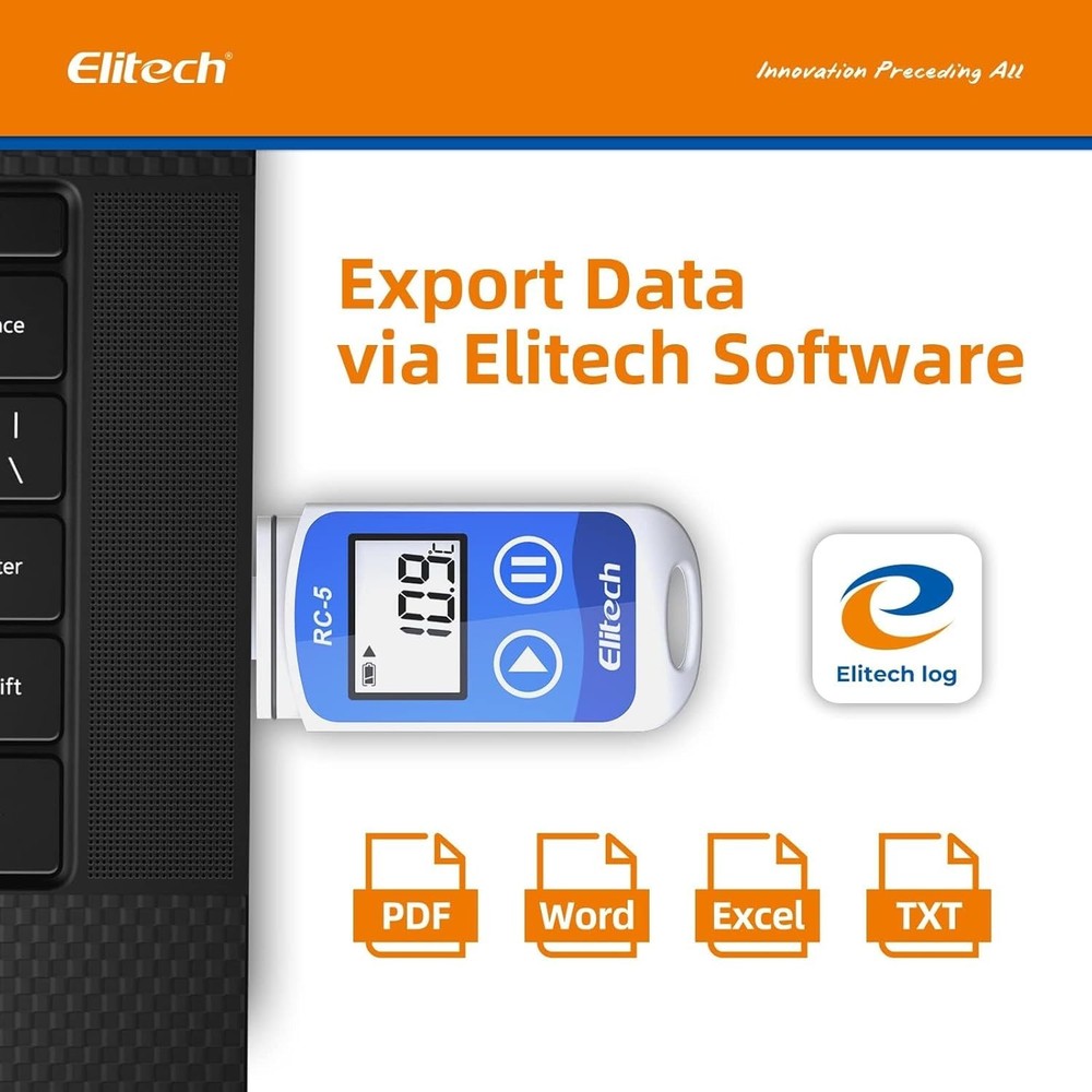 USB Temperature Data Logger Recorder 32000 Points High Accuracy