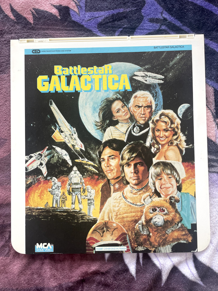 Vintage Battlestar Galactica CED Video Disk 1983 UNTESTED