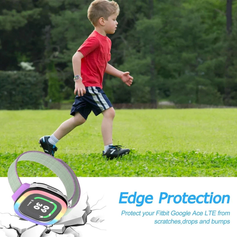 2 Pack Edge Protector Compatible with Fitbit Google Ace LTE Kids Smartwatch, ...