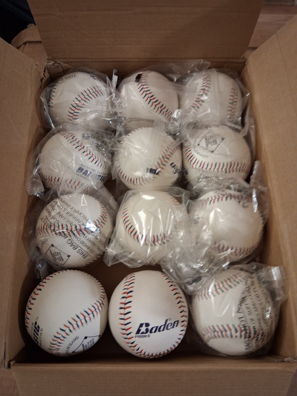 Baden Baseballs (12) Model PBBKS-03 Youth Baseball For Pitching Machines 9 Inch